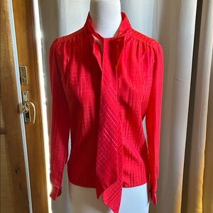 Elegant Red Women's Blouse